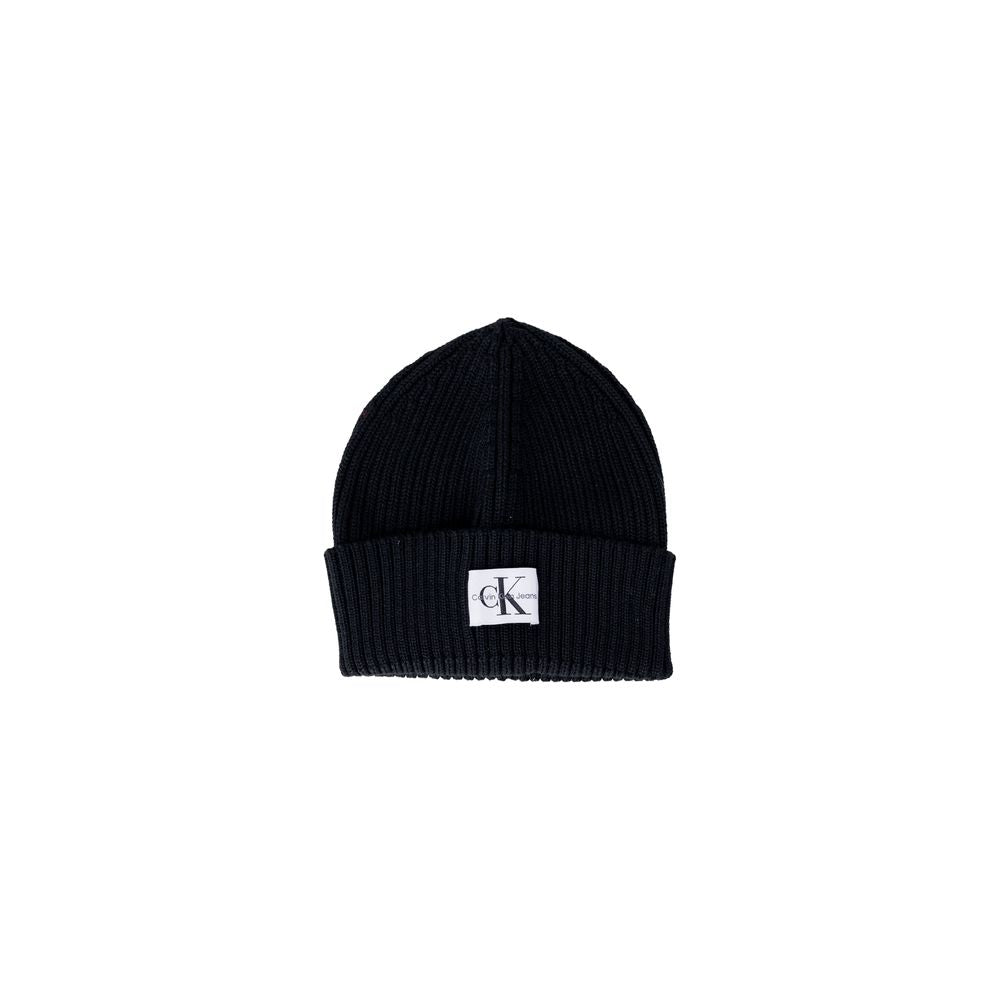 Gorra de lana negra Calvin Klein Jeans (gorra de béisbol)