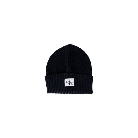 Gorra de lana negra Calvin Klein Jeans (gorra de béisbol)
