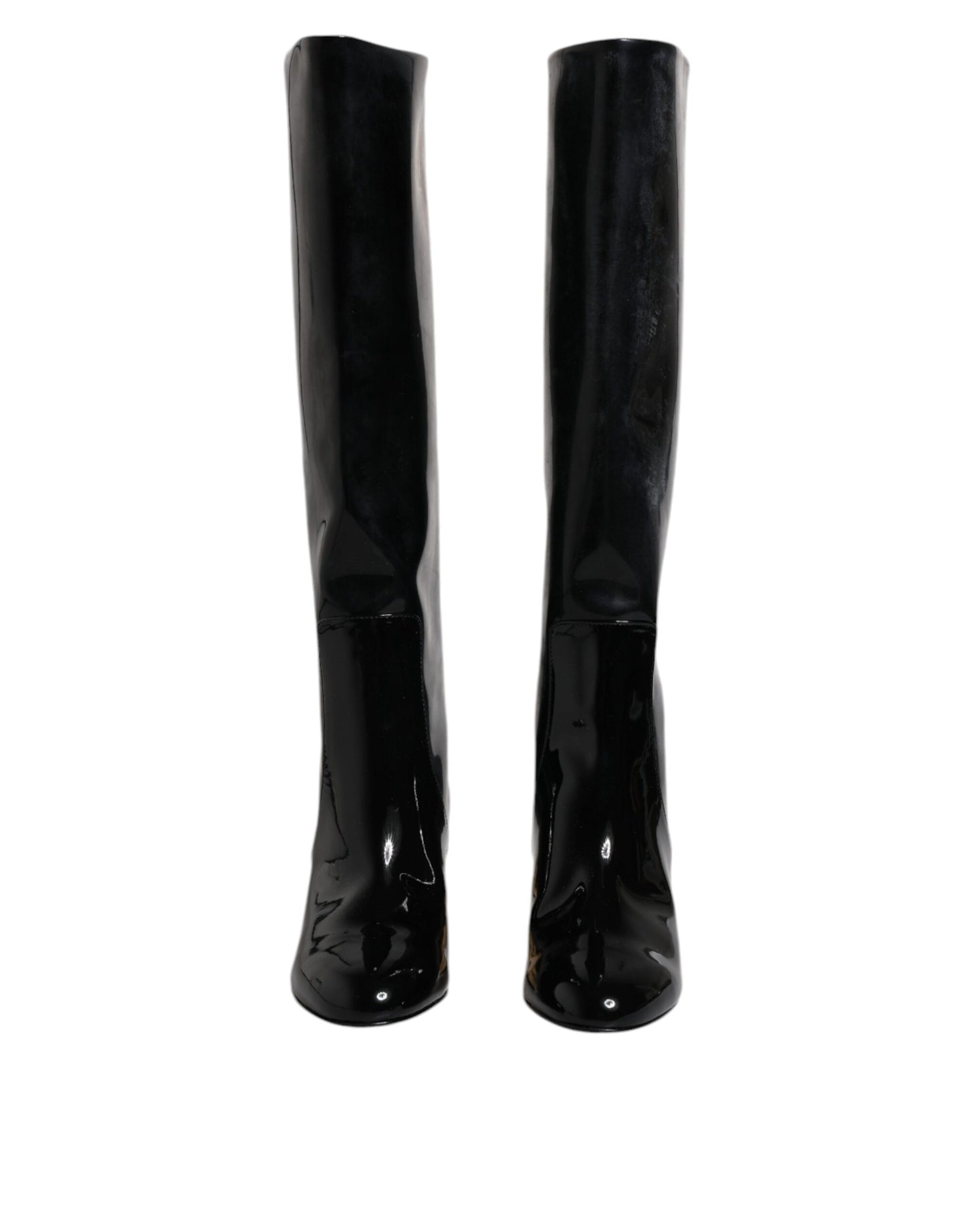 Dolce & Gabbana Botas Altas Vally de Charol Negro
