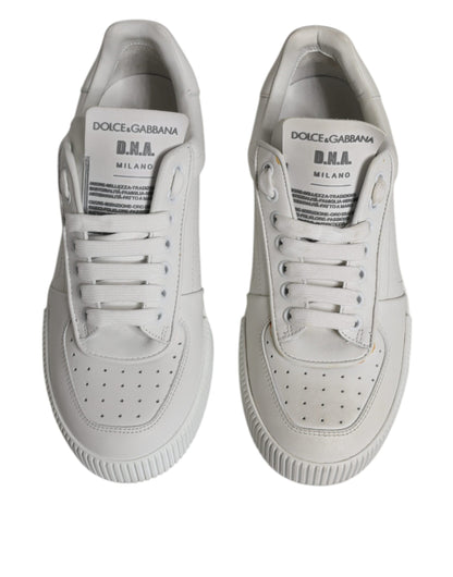 Zapatillas Dolce & Gabbana Miami Bajas de Cuero Blancas