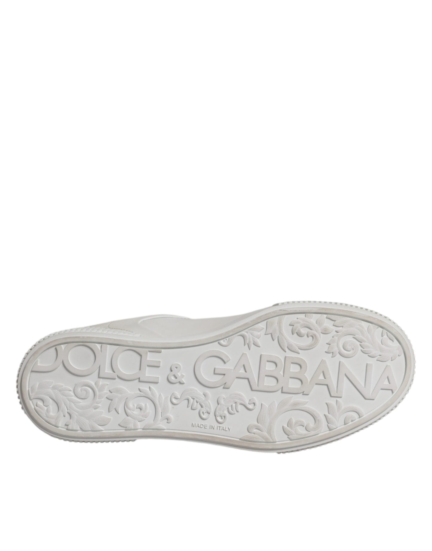 Zapatillas Dolce & Gabbana Miami Bajas de Cuero Blancas