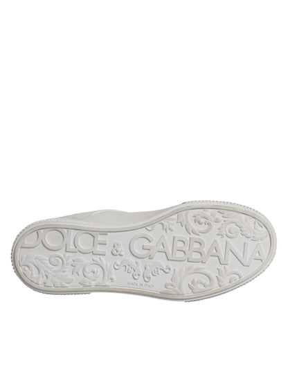Zapatillas Dolce & Gabbana Miami Bajas de Cuero Blancas