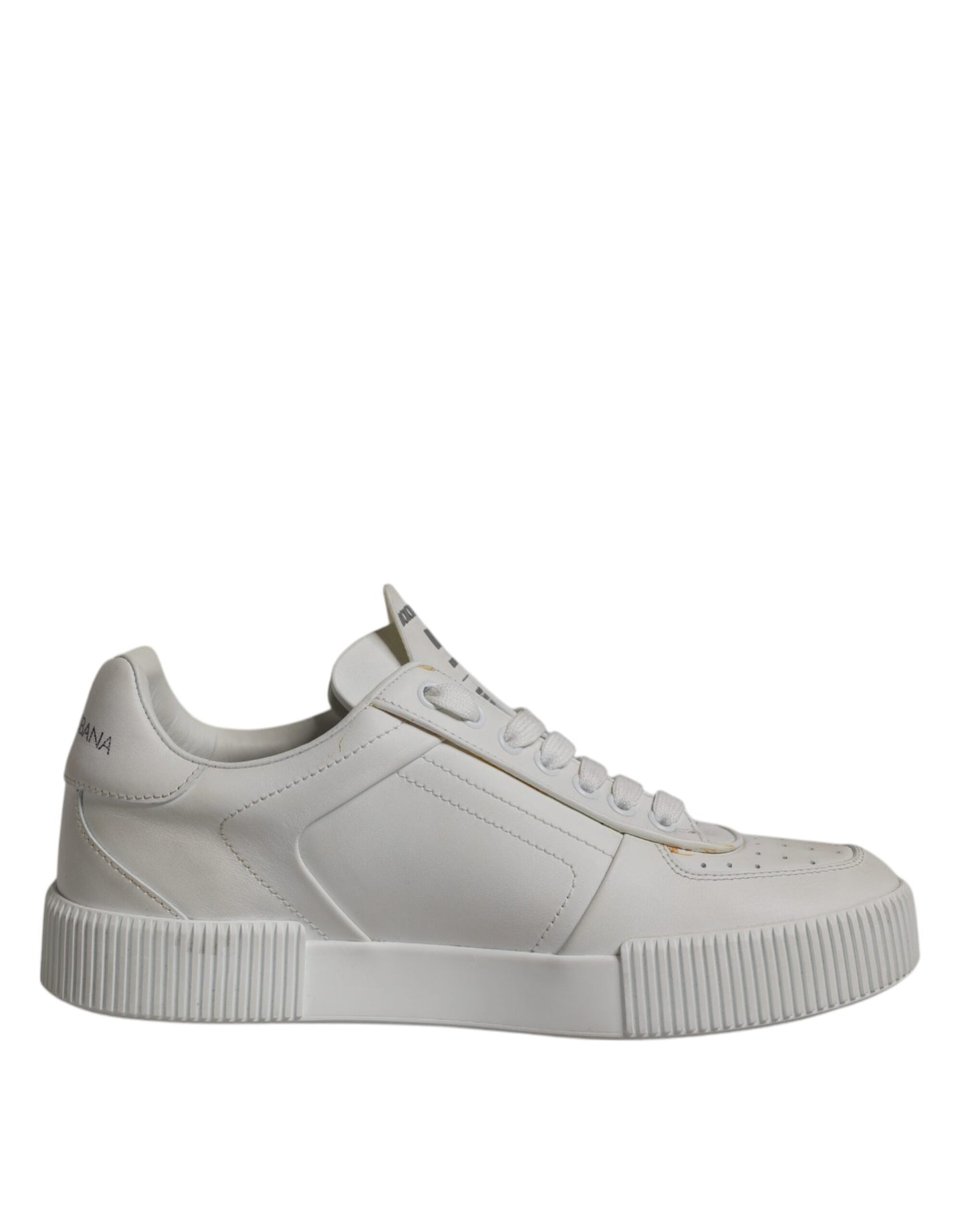 Zapatillas Dolce & Gabbana Miami Bajas de Cuero Blancas
