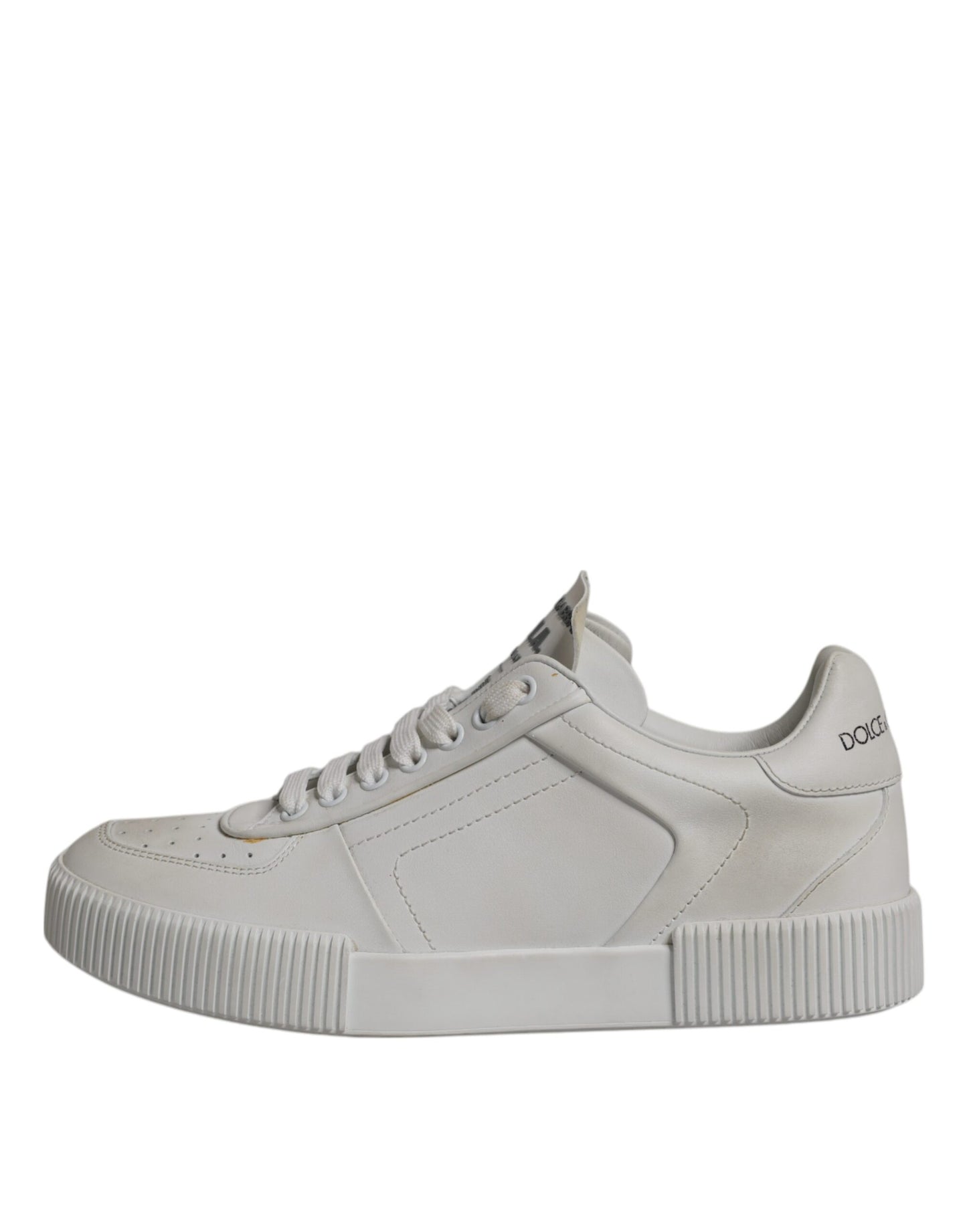 Zapatillas Dolce & Gabbana Miami Bajas de Cuero Blancas