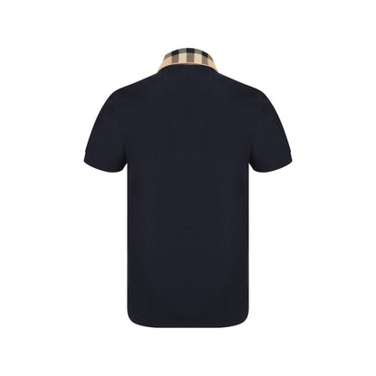 Camiseta Polo De Algodón Azul Burberry Diseño Atemporal Y Confortable