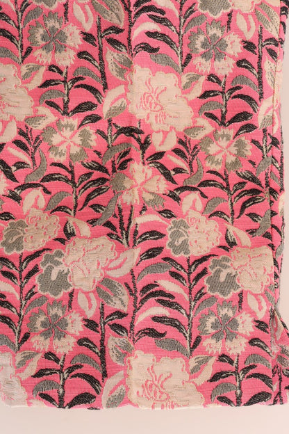 Pantalones Capri de Brocado Floral Rosa de Dolce & Gabbana