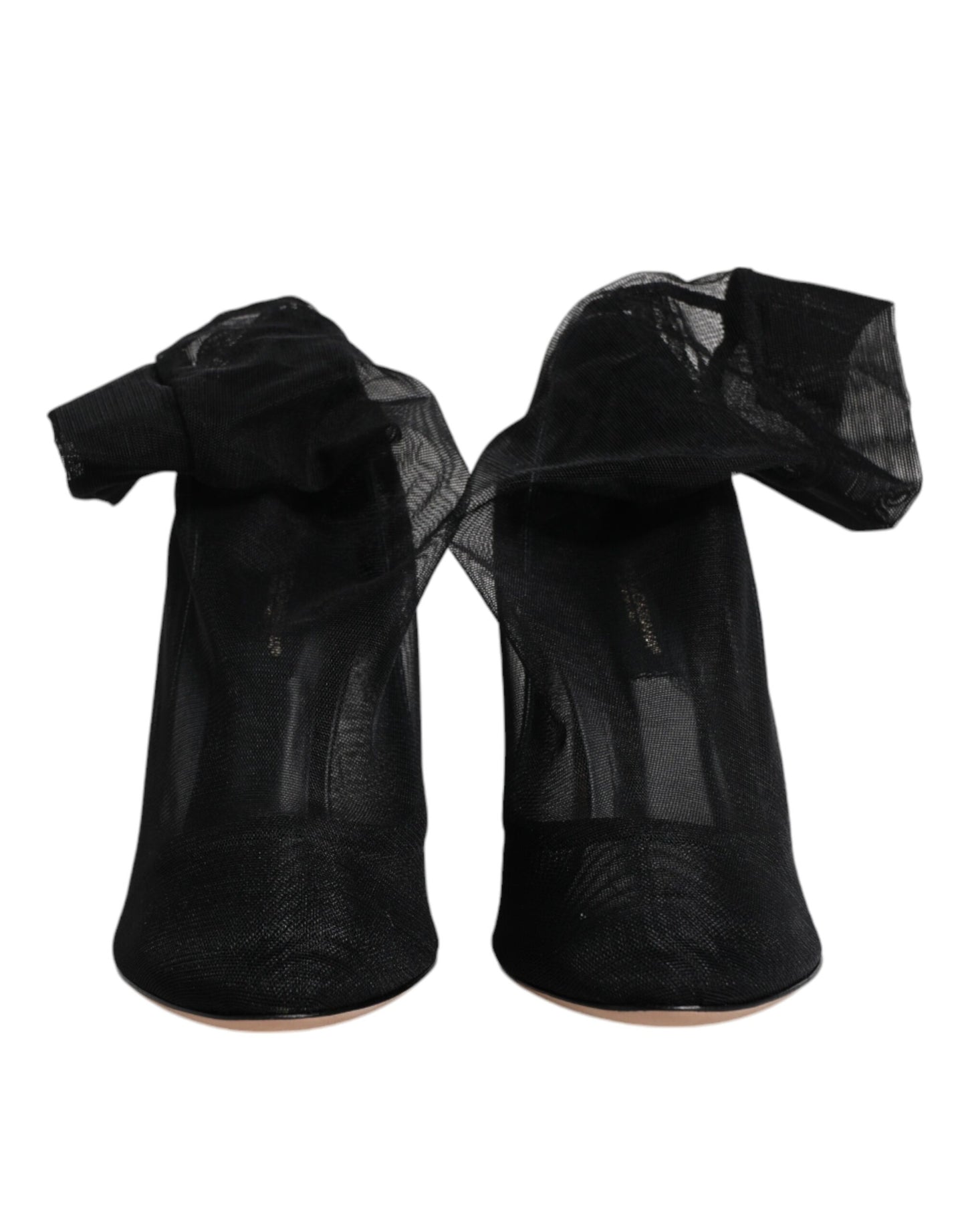 Botines estilo calcetín de malla de nailon negros de Dolce & Gabbana