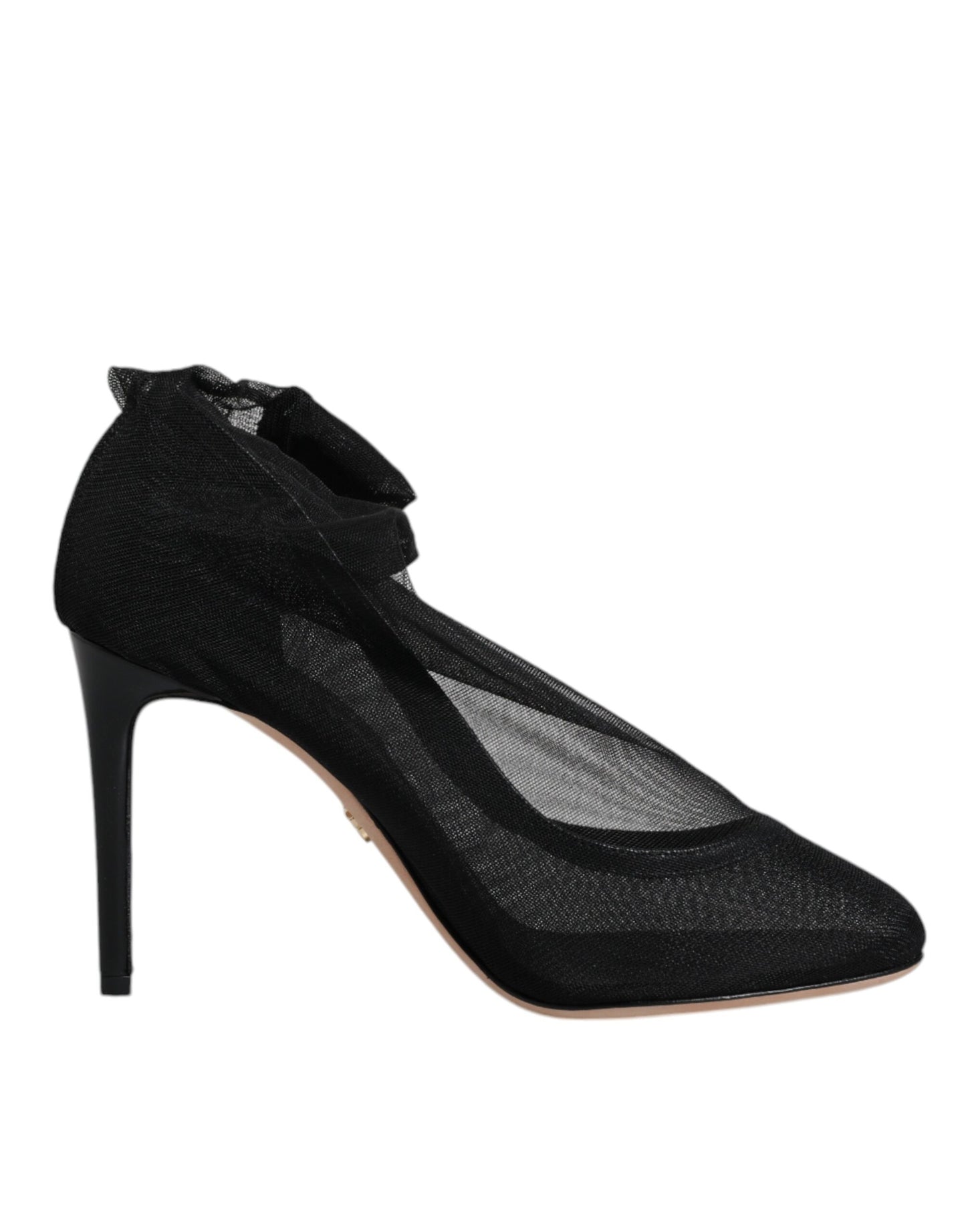 Botines estilo calcetín de malla de nailon negros de Dolce & Gabbana