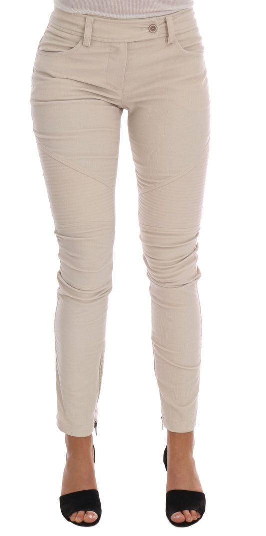 Vaqueros Slim de Pana Beige Ermanno Scervino
