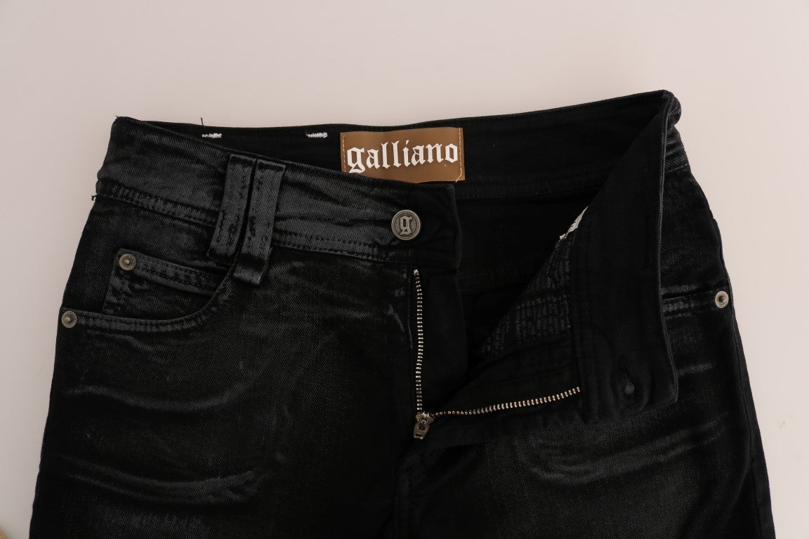 Vaqueros John Galliano Gris Lavado Algodón Elástico Corte Regular