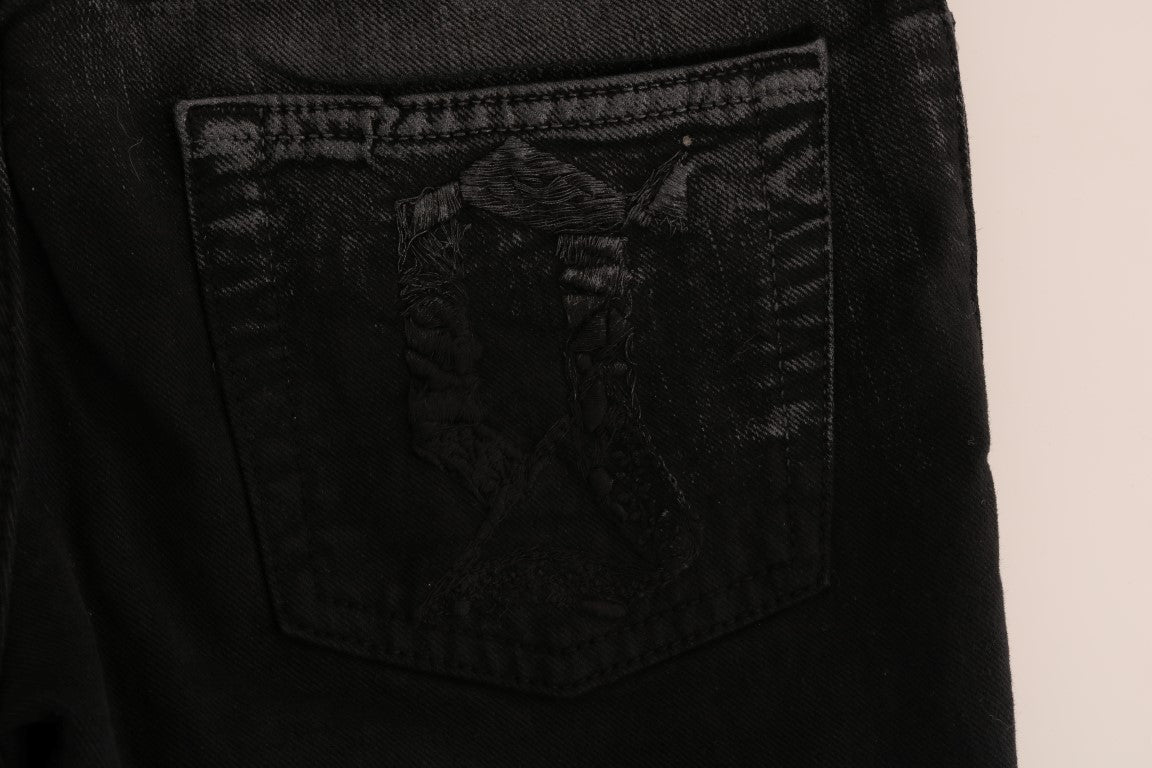 Vaqueros John Galliano Gris Lavado Algodón Elástico Corte Regular