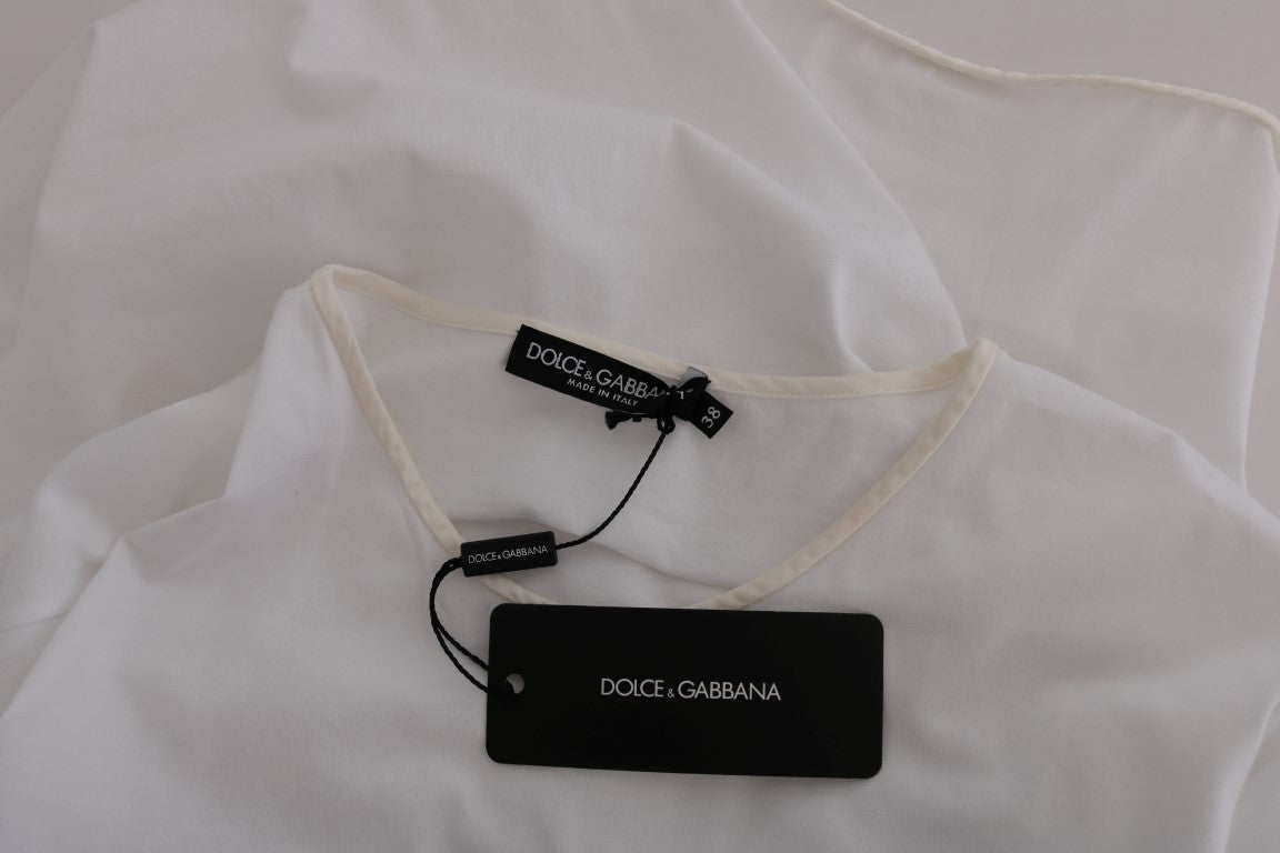 Camiseta Dolce & Gabbana de algodón y seda blanca