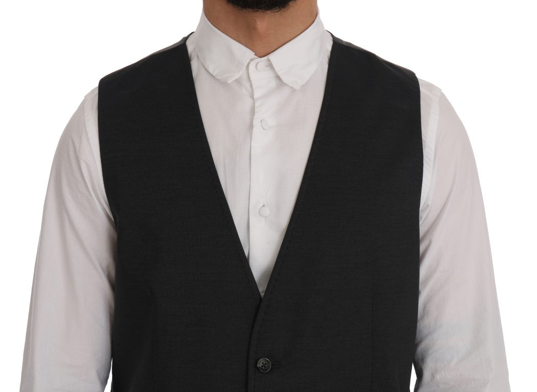 Chaleco Dolce & Gabbana de algodón y rayón gris STAFF