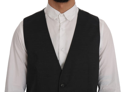 Chaleco Dolce & Gabbana de algodón y rayón gris STAFF