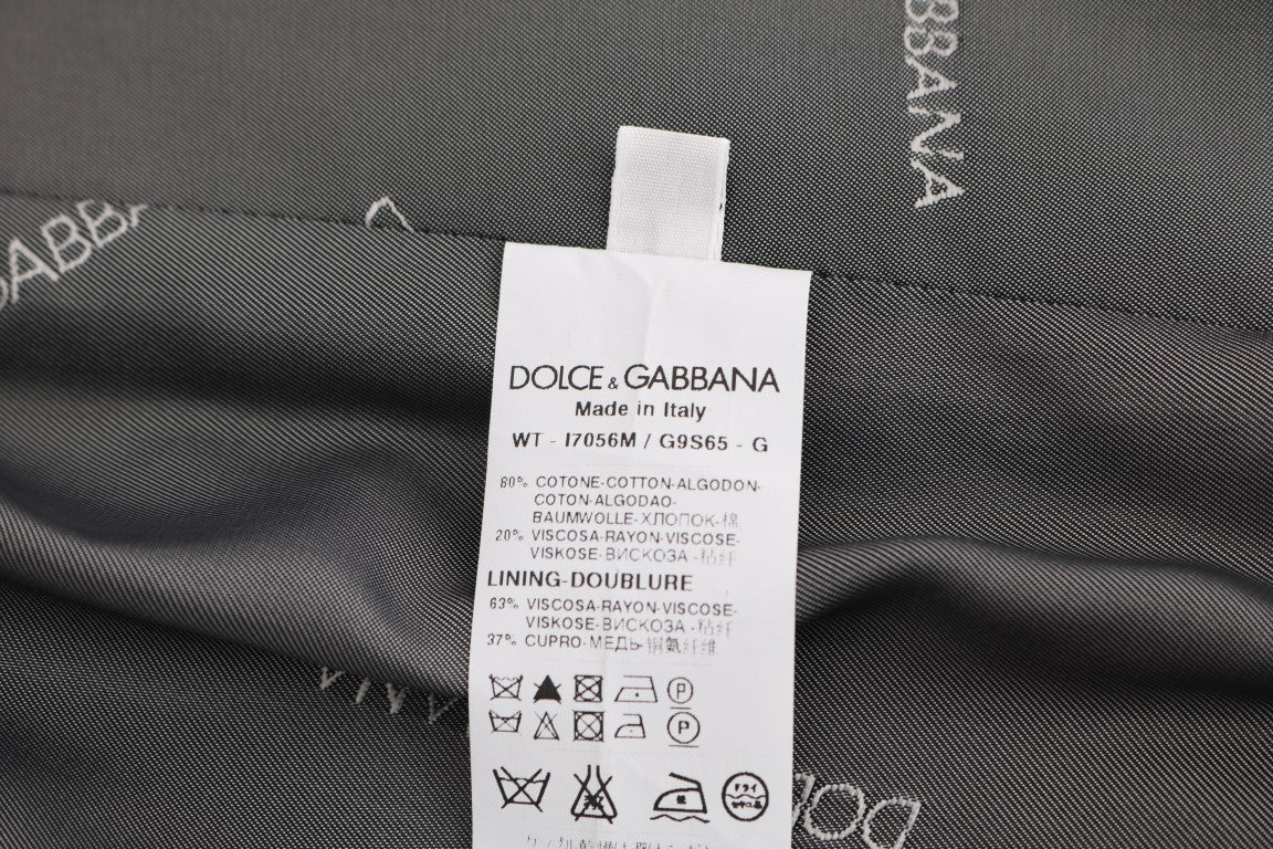 Chaleco Dolce & Gabbana de algodón y rayón gris STAFF