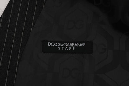 Chaleco elástico de lana gris de Dolce & Gabbana