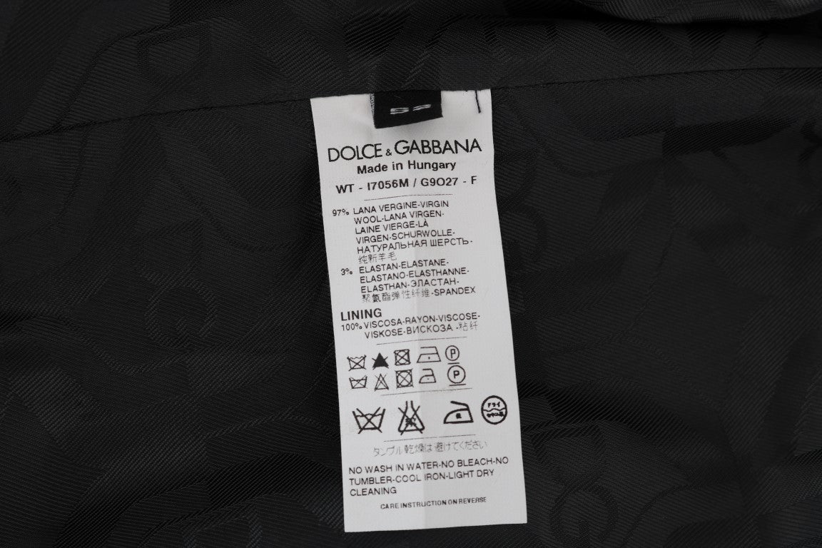 Chaleco elástico de lana gris de Dolce & Gabbana
