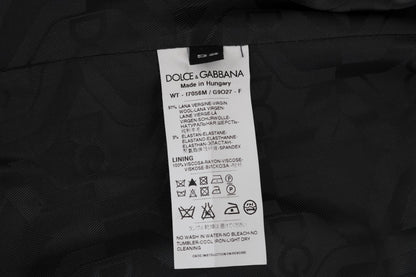Chaleco elástico de lana gris de Dolce & Gabbana