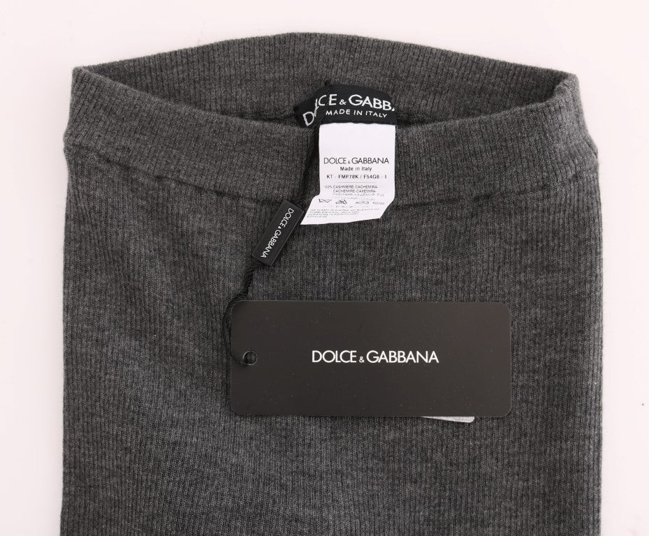 Mallas elásticas de cachemir grises de Dolce & Gabbana