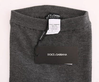 Mallas elásticas de cachemir grises de Dolce & Gabbana