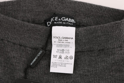 Mallas elásticas de cachemir grises de Dolce & Gabbana