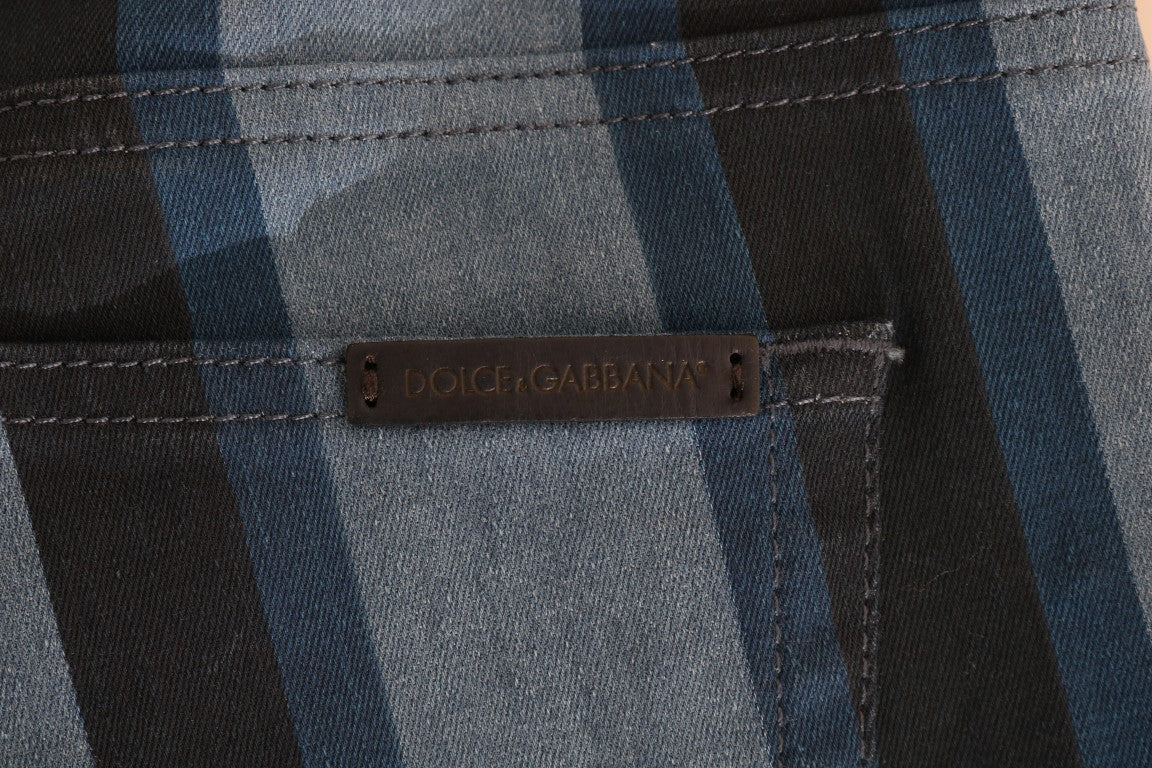 Jeans de algodón a rayas azules GIRLY de Dolce & Gabbana