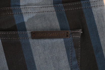 Jeans de algodón a rayas azules GIRLY de Dolce & Gabbana
