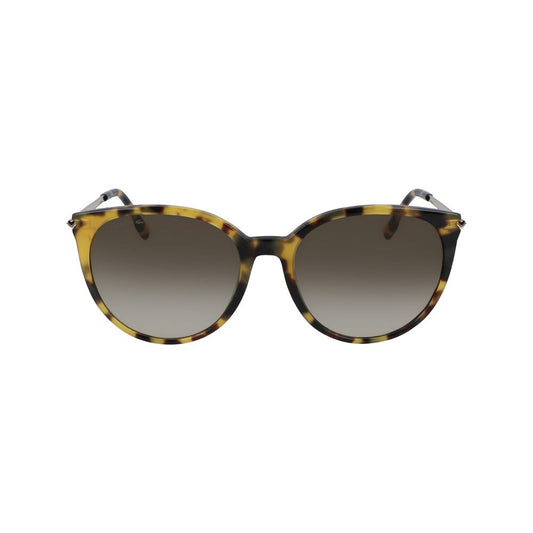 Gafas de sol Lacoste de metal marrón