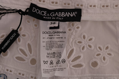 Pantalones Capri calados Majolica multicolor de Dolce & Gabbana