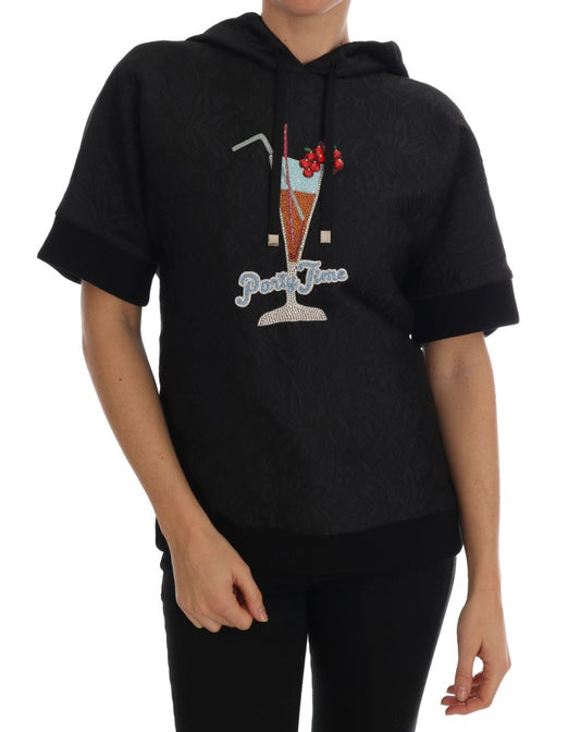 Sudadera con capucha y cristales Black Fairy Tale de Dolce & Gabbana