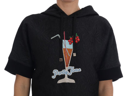 Sudadera con capucha y cristales Black Fairy Tale de Dolce & Gabbana