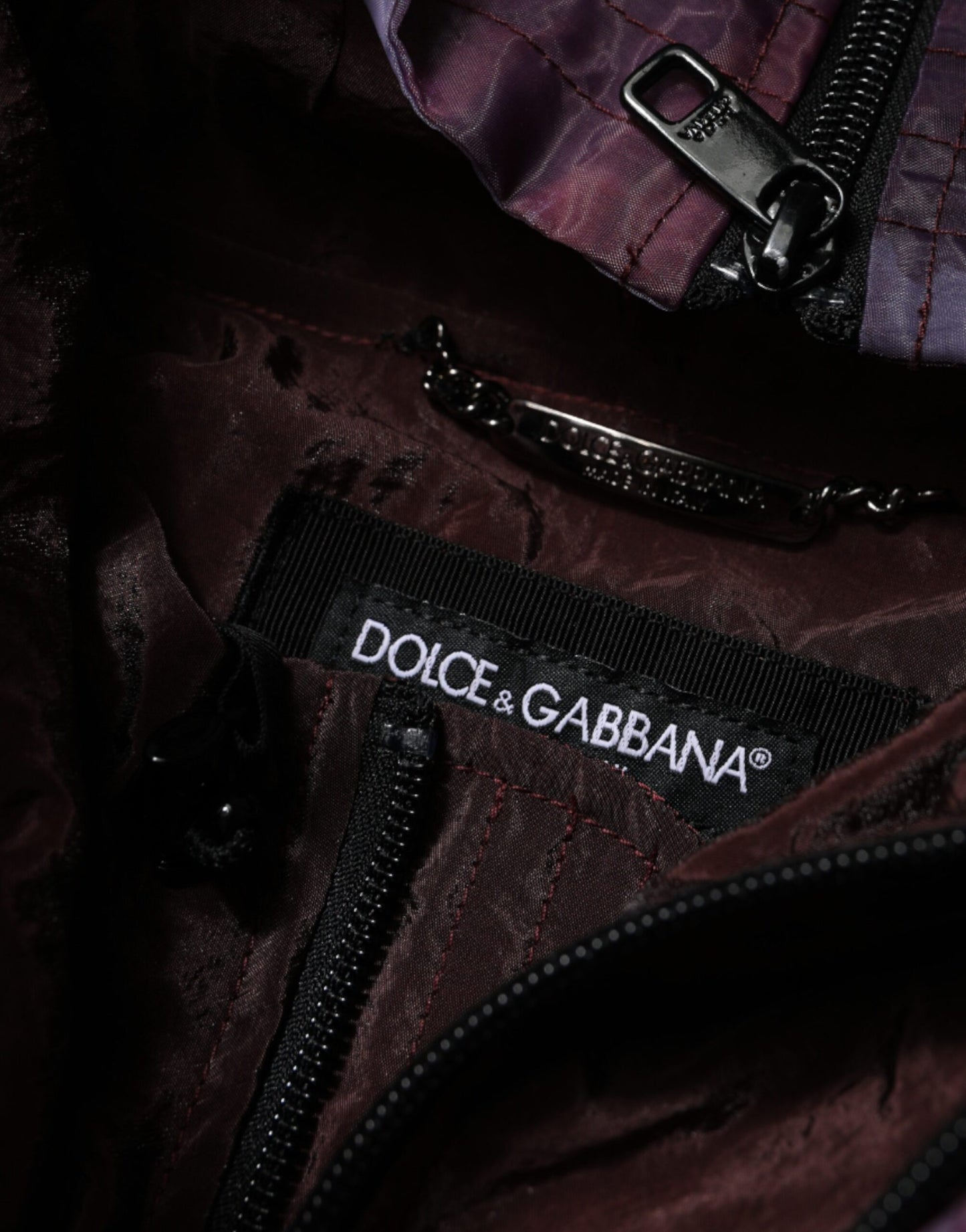 Chaqueta Blusón con Capucha para Hombre Camuflaje Púrpura Dolce & Gabbana