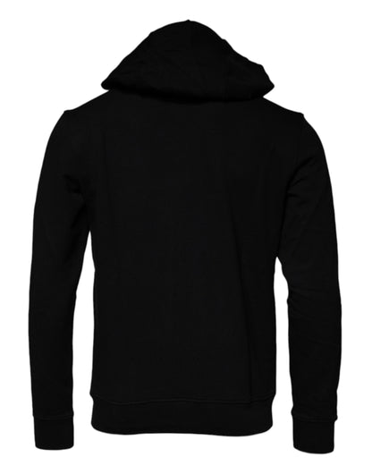 Sudadera con capucha y jersey de algodón con Medusa negra de Versace