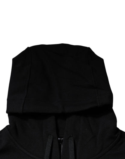 Sudadera con capucha y jersey de algodón con Medusa negra de Versace