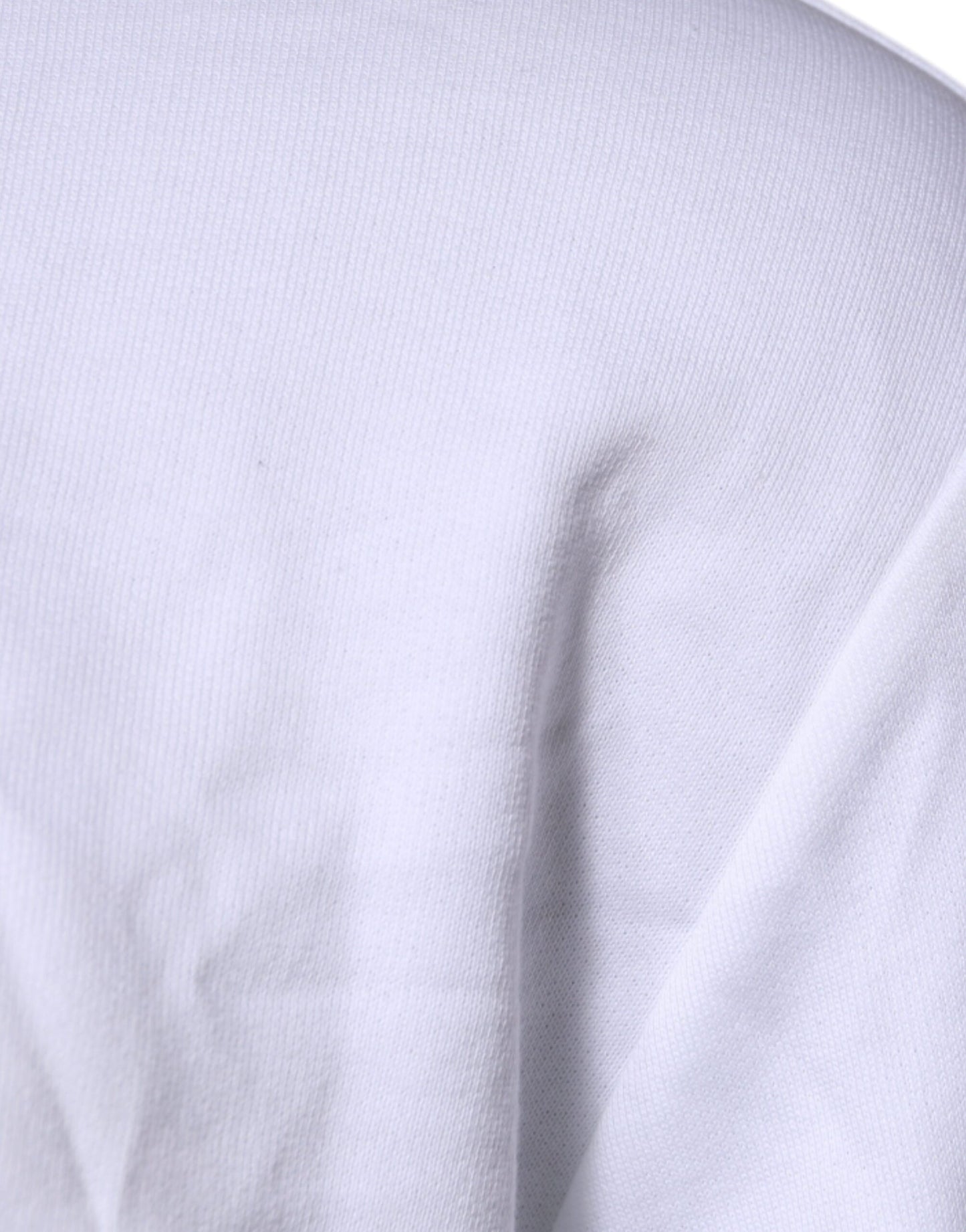 Suéter de punto con cuello redondo y Medusa bordada en blanco de Versace