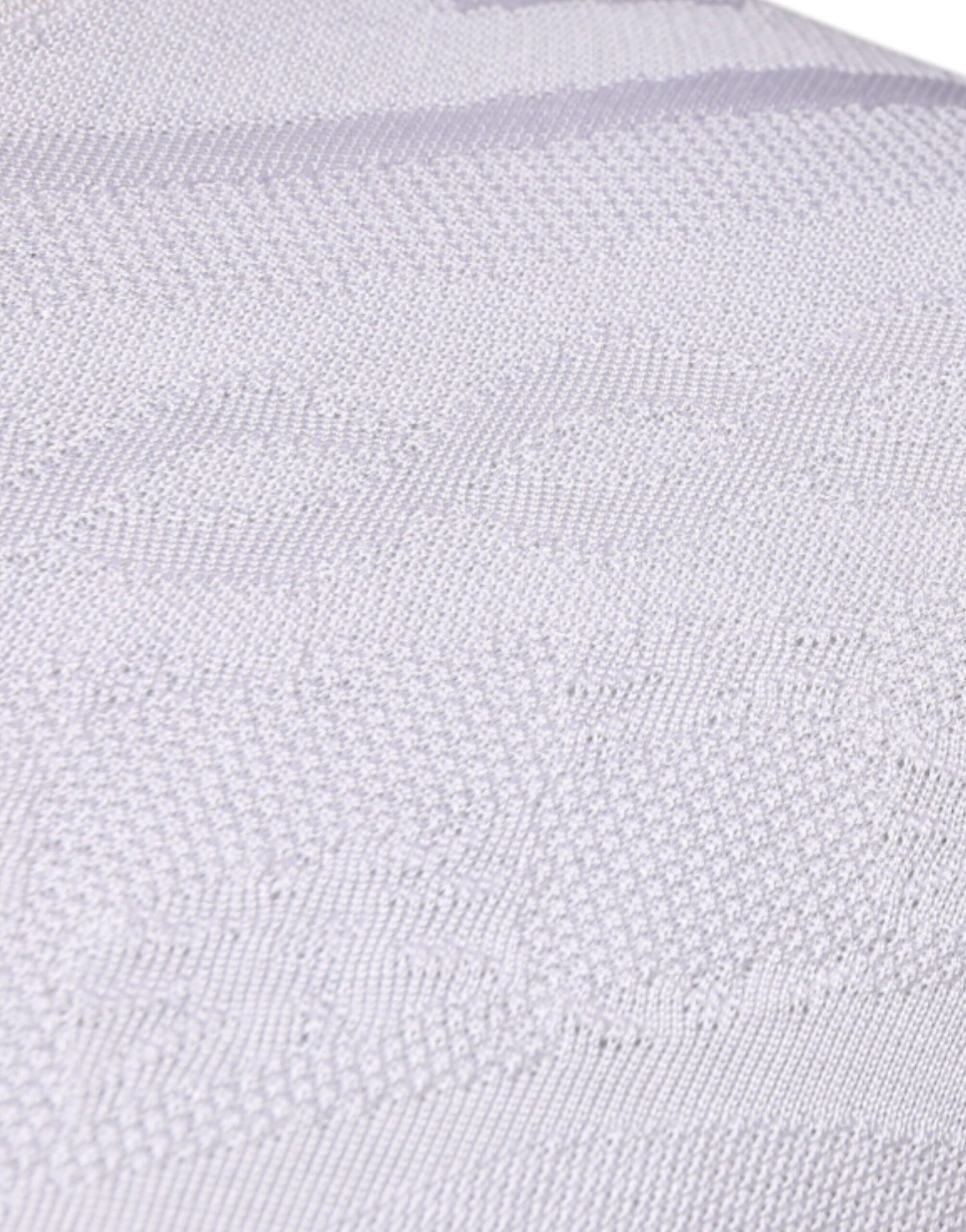 Suéter Dolce & Gabbana de seda blanca con cuello redondo para hombre