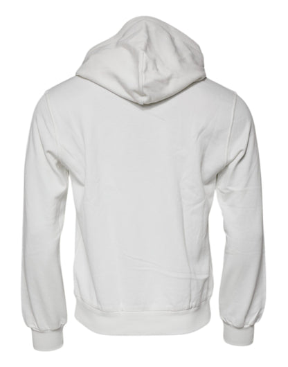 Sudadera con capucha blanca Caesar de algodón de Dolce & Gabbana