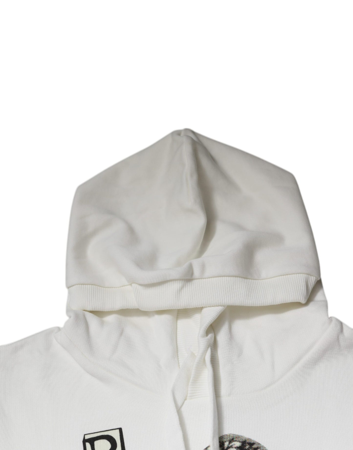 Sudadera con capucha blanca Caesar de algodón de Dolce & Gabbana