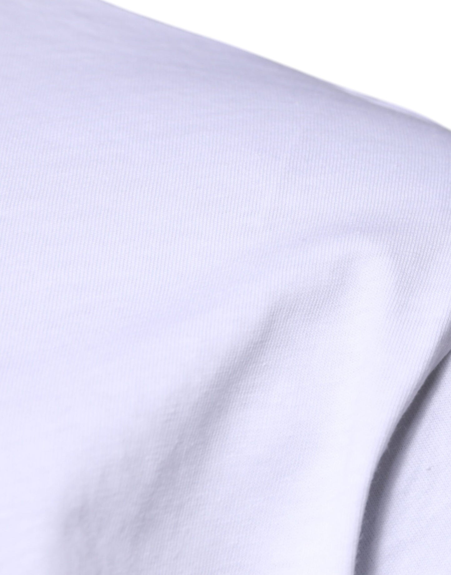 Camiseta Dolce & Gabbana de Algodón Blanca con Cuello Redondo y Logo DG