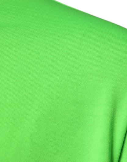 Camiseta Dolce & Gabbana de algodón con cuello redondo y logotipo DG en color verde