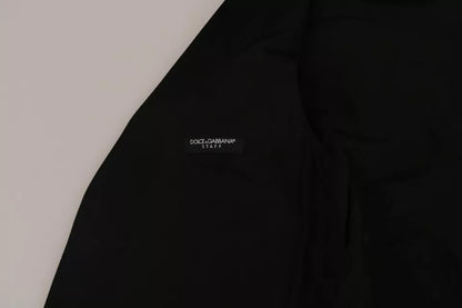 Chaleco Dolce & Gabbana de Lana Negra con Logotipo en la Cintura