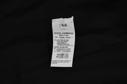Chaleco Dolce & Gabbana de Lana Negra con Logotipo en la Cintura