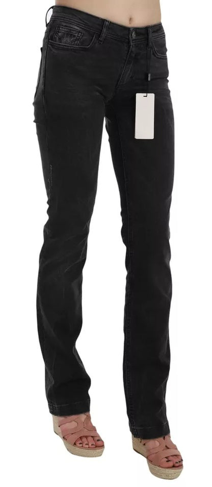 Dolce & Gabbana Jeans de algodón negros corte slim D&G
