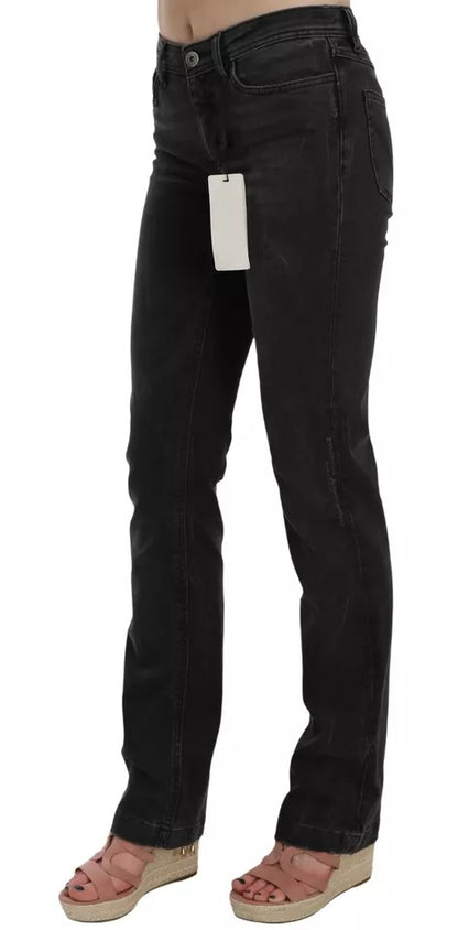 Dolce & Gabbana Jeans de algodón negros corte slim D&G