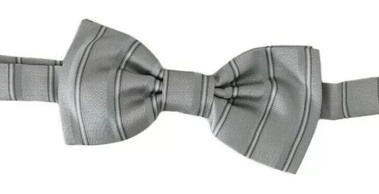Pajarita mariposa Dolce & Gabbana gris claro con forro y cuello ajustable