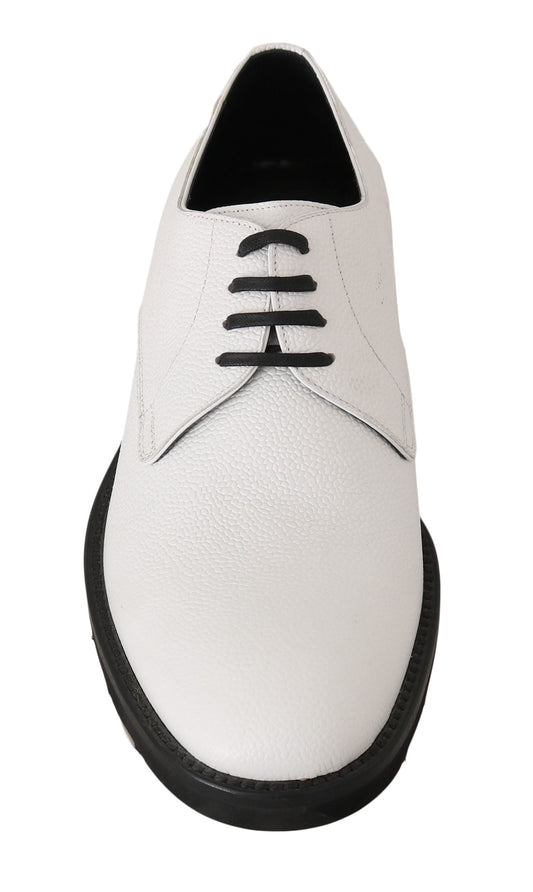 Zapatos de vestir formales Dolce & Gabbana Derby de cuero blanco