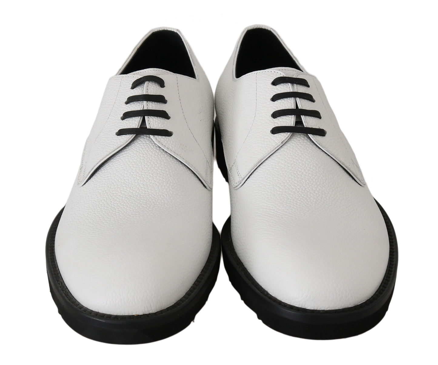 Zapatos de vestir formales Dolce & Gabbana Derby de cuero blanco