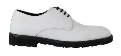 Zapatos de vestir formales Dolce & Gabbana Derby de cuero blanco
