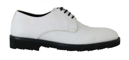Zapatos de vestir formales Dolce & Gabbana Derby de cuero blanco