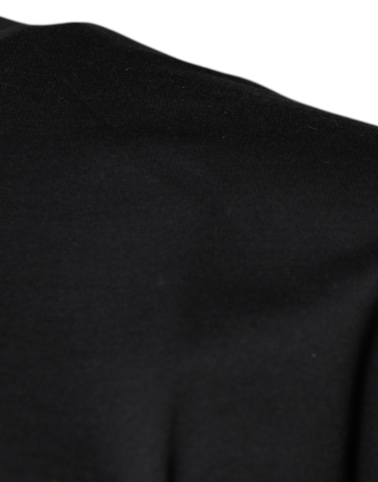 Camiseta Dolce & Gabbana de algodón negro con cuello redondo y estampado del logo DG